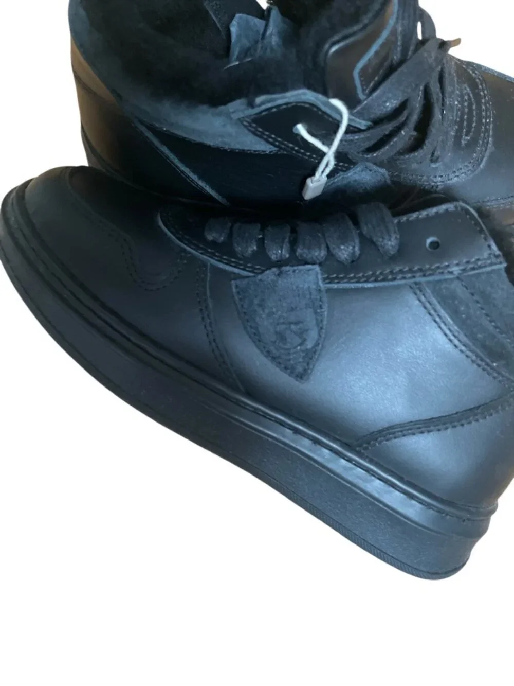 Philippe Model Shearling lined Leather Boy Boots 31